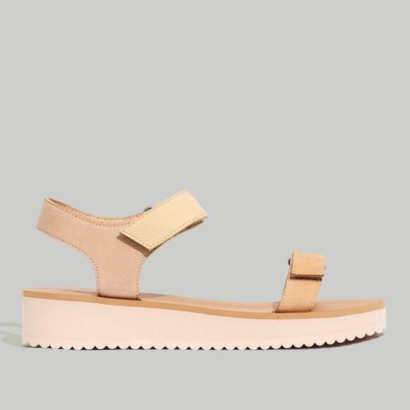 Madewell The Maggie Sandal inColorblock Beige Women’s Size 7.5 - Picture 3 of 10